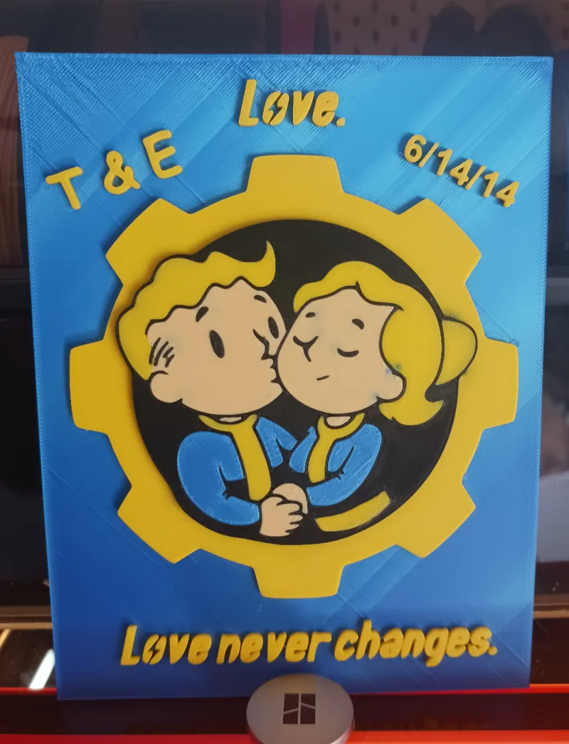 Love Never Changes. Cute Customizable Fallout Sign