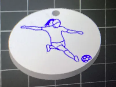 Women's Football Pendant 
