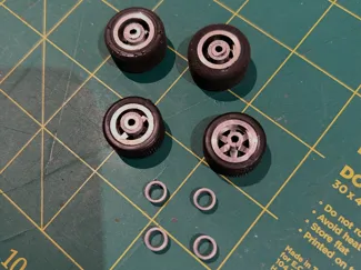 Fly Classic Slot Car Split Wheel Fix Sleeves
