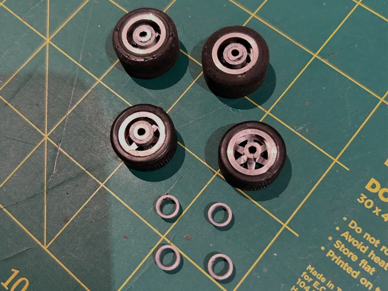 Fly Classic Slot Car Split Wheel Fix Sleeves