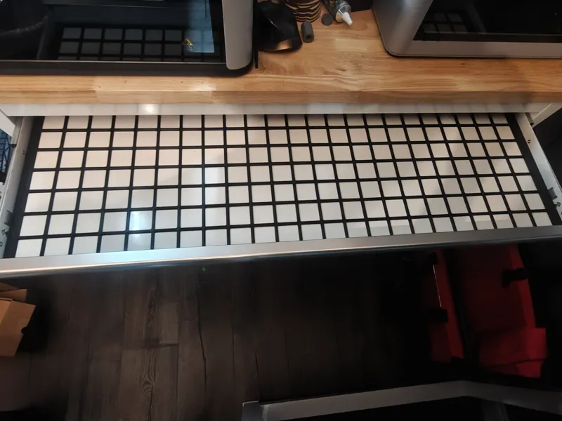 Gridfinity for Husky Adjustable Workbench 46 & 52