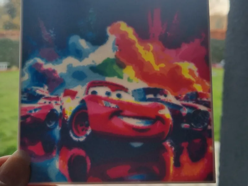 lithophanie cars multicouleurs