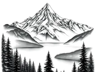 High mountain Lake HueForge. 