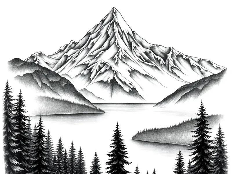 High mountain Lake HueForge. 