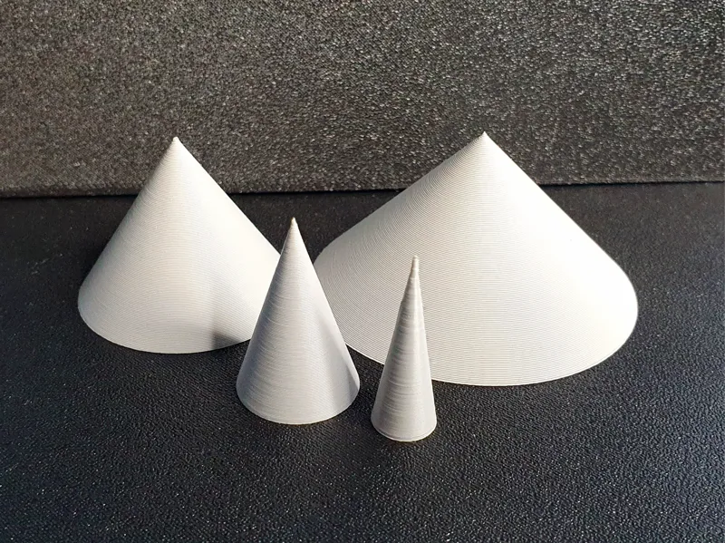 Cones of Different Sizes