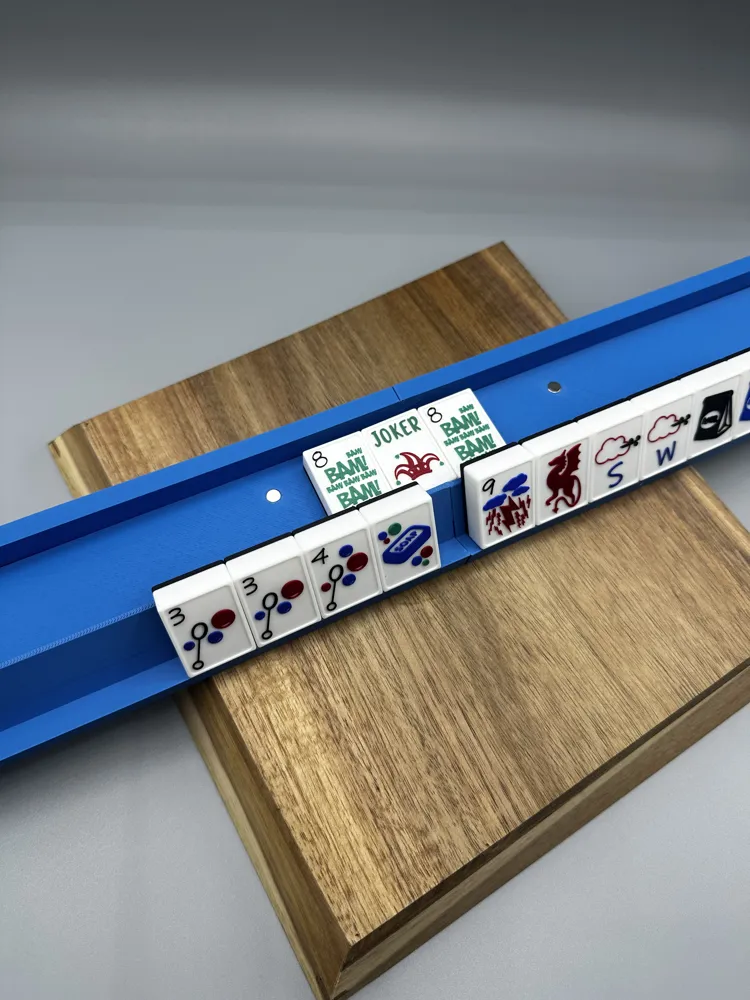 Travel Mahjong Rack w/ Pusher 15