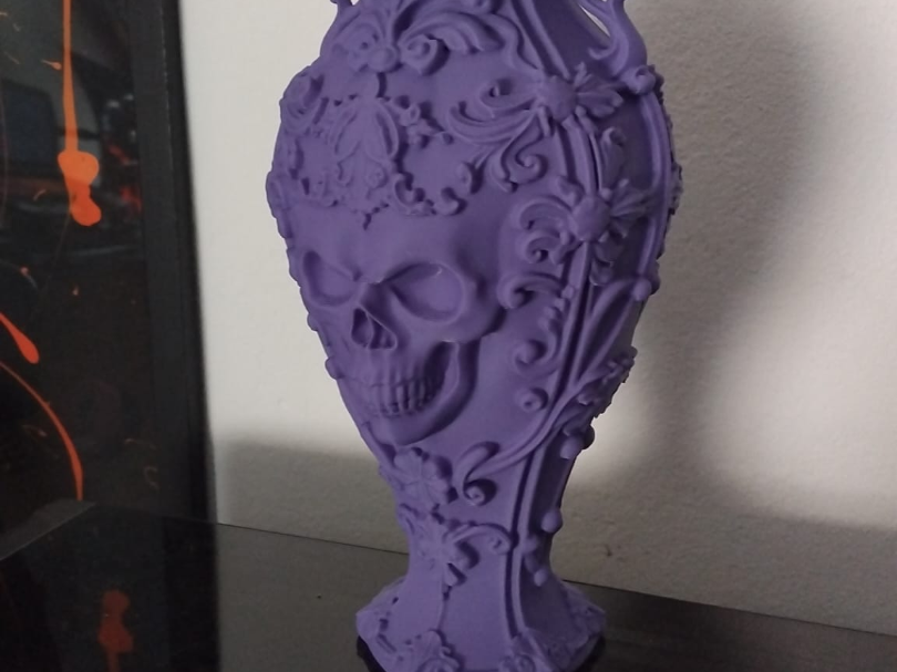 Skull Gothic Vase