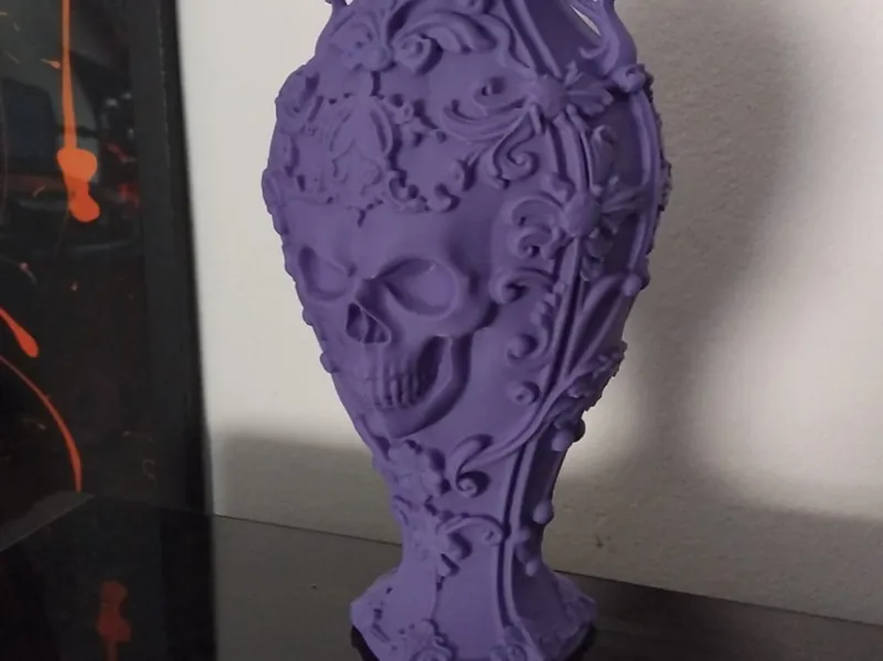 Skull Gothic Vase