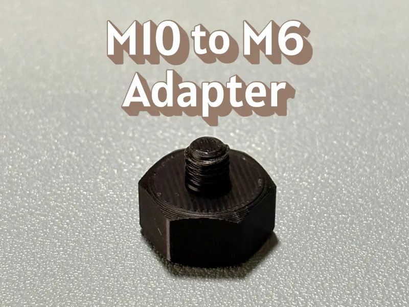 M10 to M6 screw adapter