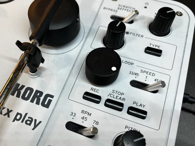 KORG handytraxx play用MIXつまみを大きく使いやすくするノブ