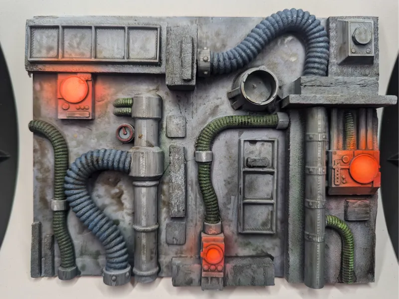 Sci-Fi Greebles Industrial Panels Cables Pipes