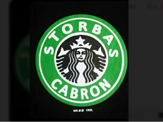 Starbucks llavero estorbas Cabrón keychain