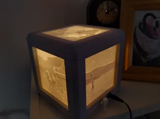Lithophane Lamp Your memories as a lamp!