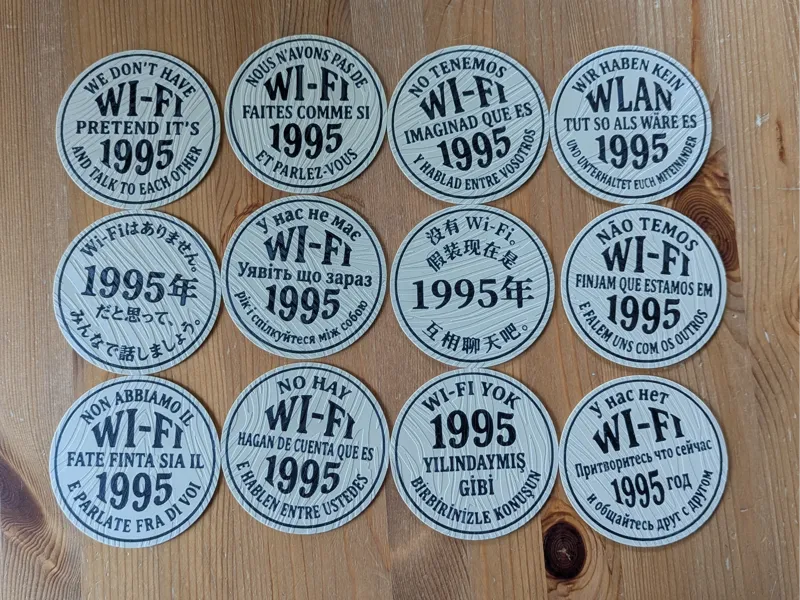 "No Wi-Fi, It's 1995" Coaster Collection