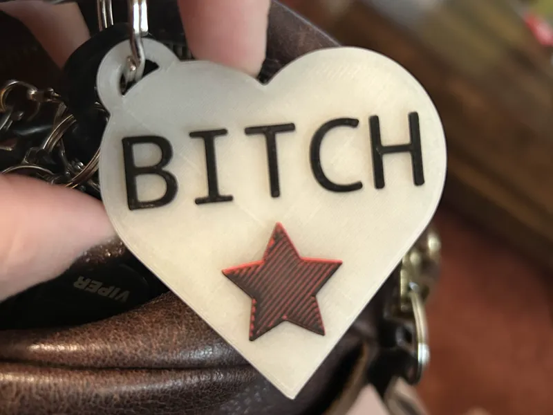B!TCH Keychain