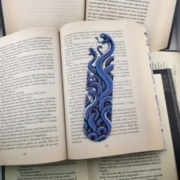 Accesorio de lectura: Blue Serpent Bookmark Snake Book Marker Book Decor — vista de referencia 5