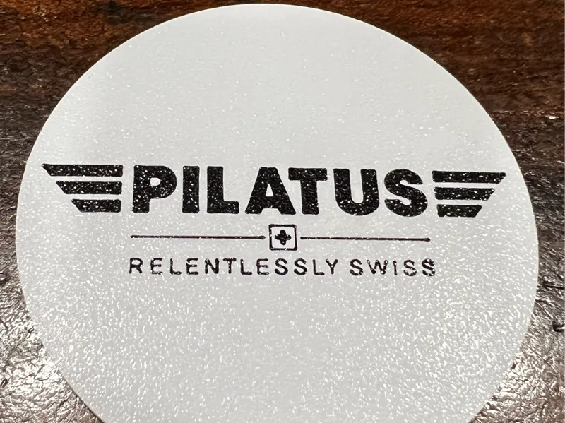 Pilatus Aircraft Company Logo'd Coaster