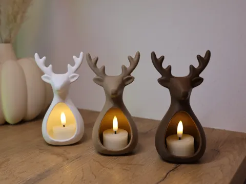 Soporte: Reindeer Light Magic – LED Tea Light Holder — referencia de MakerWorld