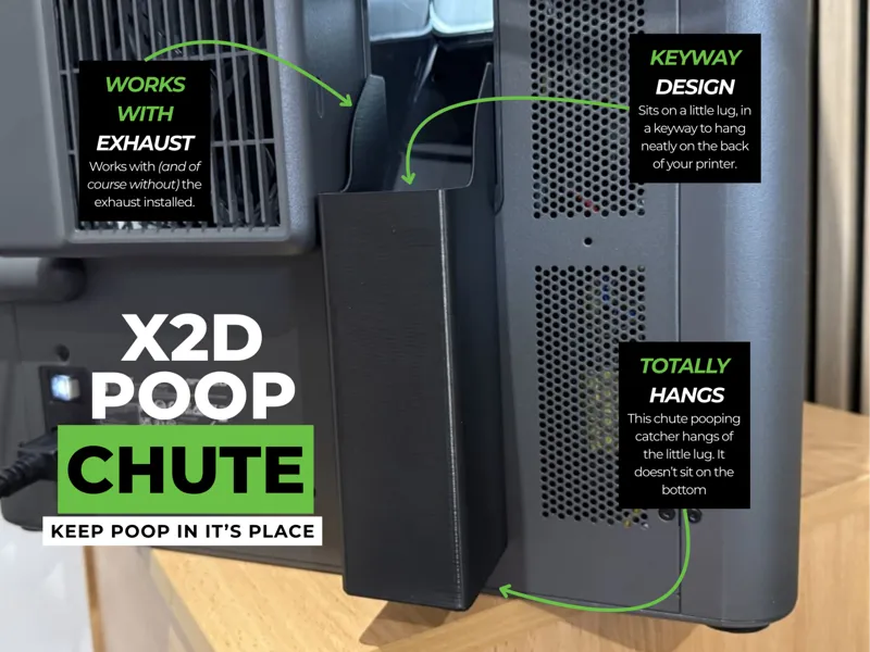 Simple X2D Poop Chute