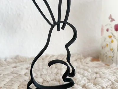 Minimalist Easter Bunny