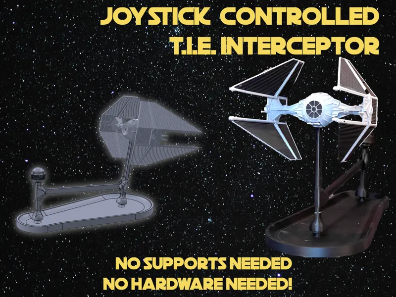 TIE Interceptor Joystick Desk Toy