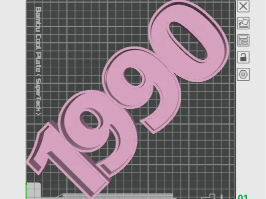 1990 mit Vase