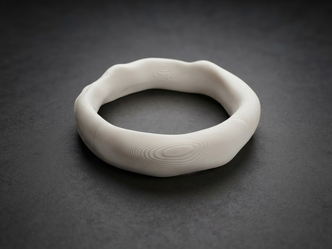Minimalism Wave Ring (Fast Print)
