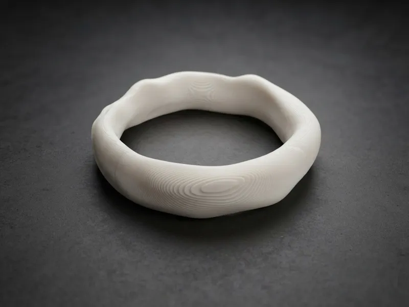 Minimalism Wave Ring (Fast Print)