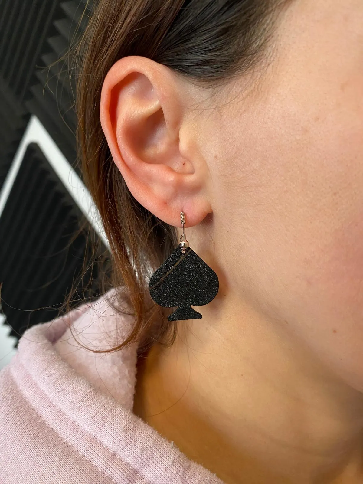 Poker earrings view 3