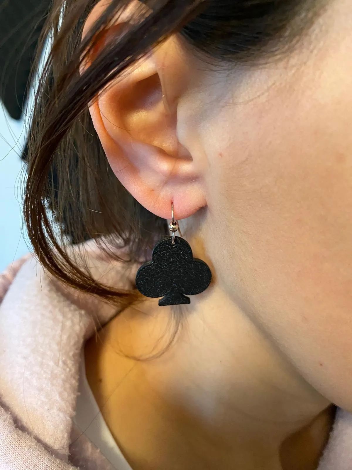 Poker earrings view 4