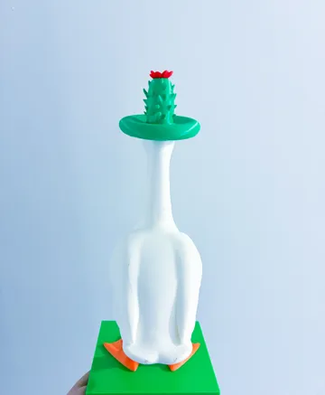 Modelo para impresión 3D: Cactus Hat Desk Goose Gear — vista de referencia 4