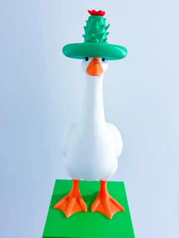 Modelo para impresión 3D: Cactus Hat Desk Goose Gear — vista de referencia 2