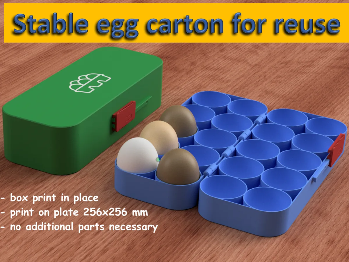 Transport and storage box for 10 eggs - Free 3D Print Model - MakerWorld