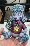 Poodle 2x size, PLA _ 4 plates
