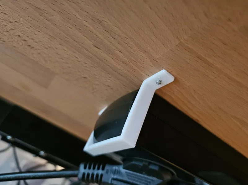 Mount for Fixing a Power Strip Under a Desk