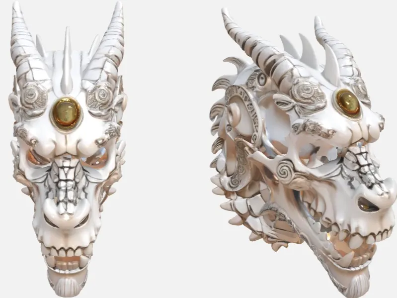 Dragon skull