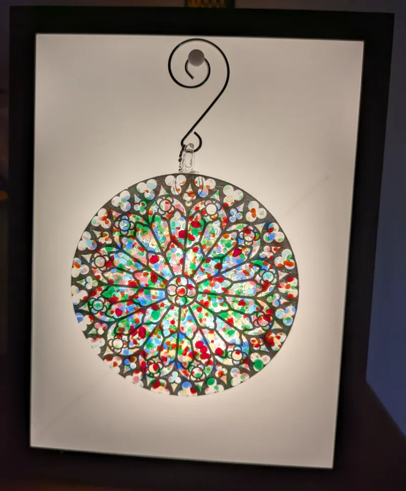 Light Box for Displaying Ornament 