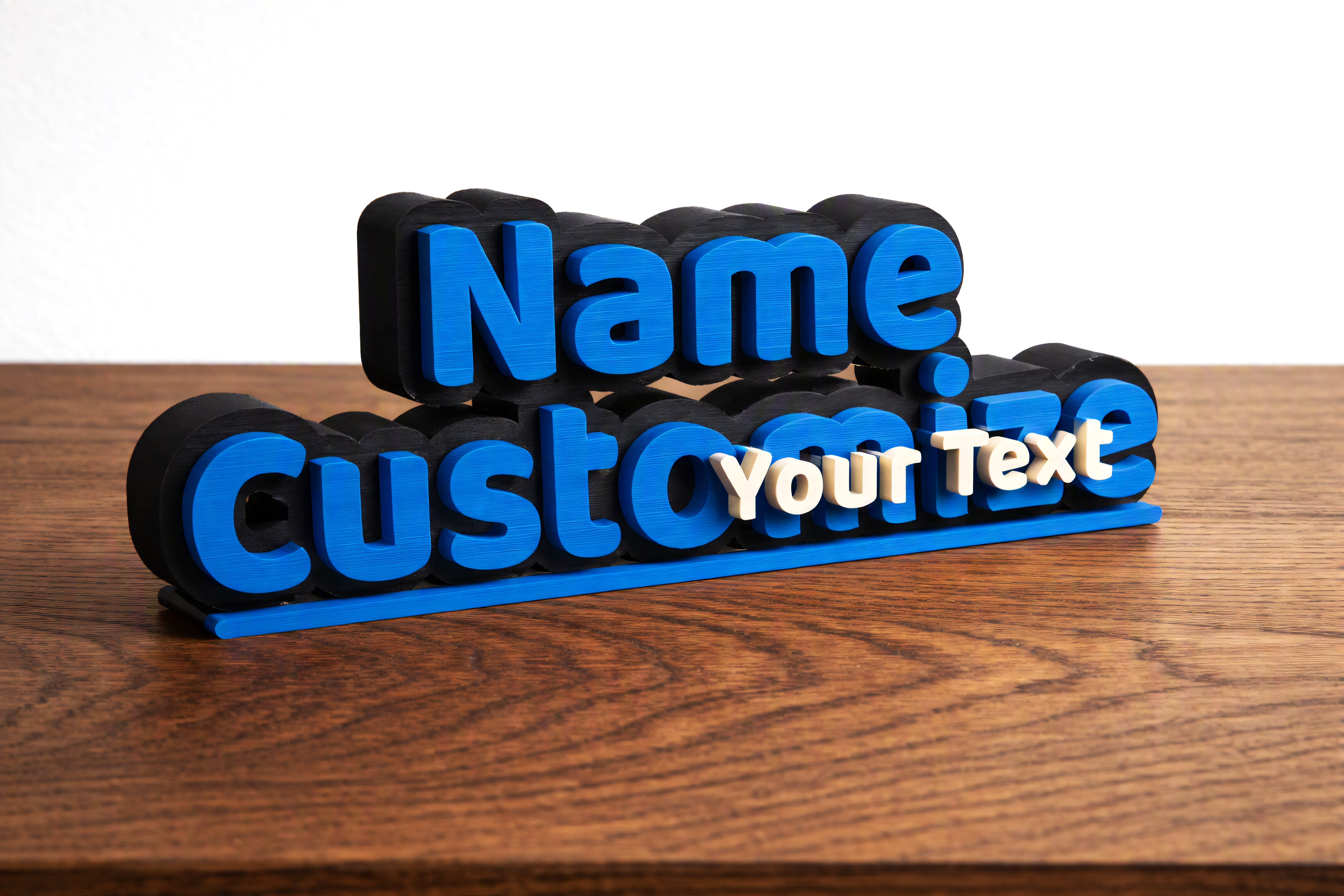 Customizable 3D layered Name Sign Generator - 1