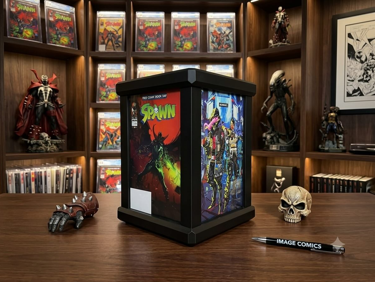 Miniatura 1 do modelo 3D Spinning Comic Box
