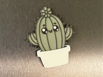 Cactus refrigerator magnet