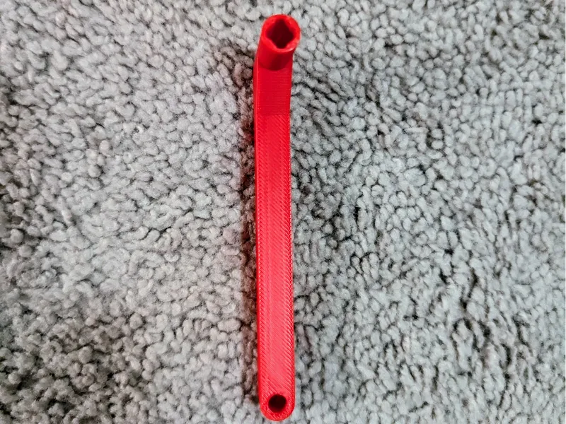 Freezer key with grip.