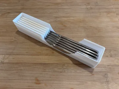6x Cutlery Knife Holder 1x6 Gridfinity