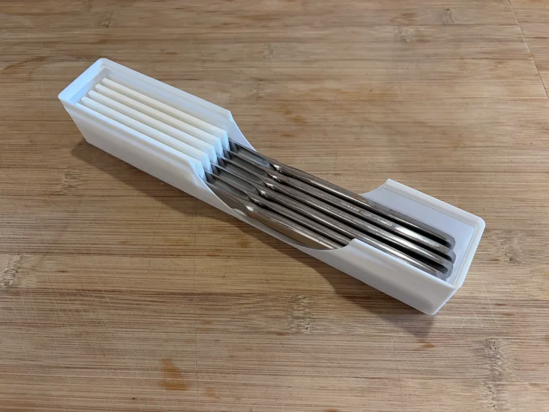 6x Cutlery Knife Holder 1x6 Gridfinity