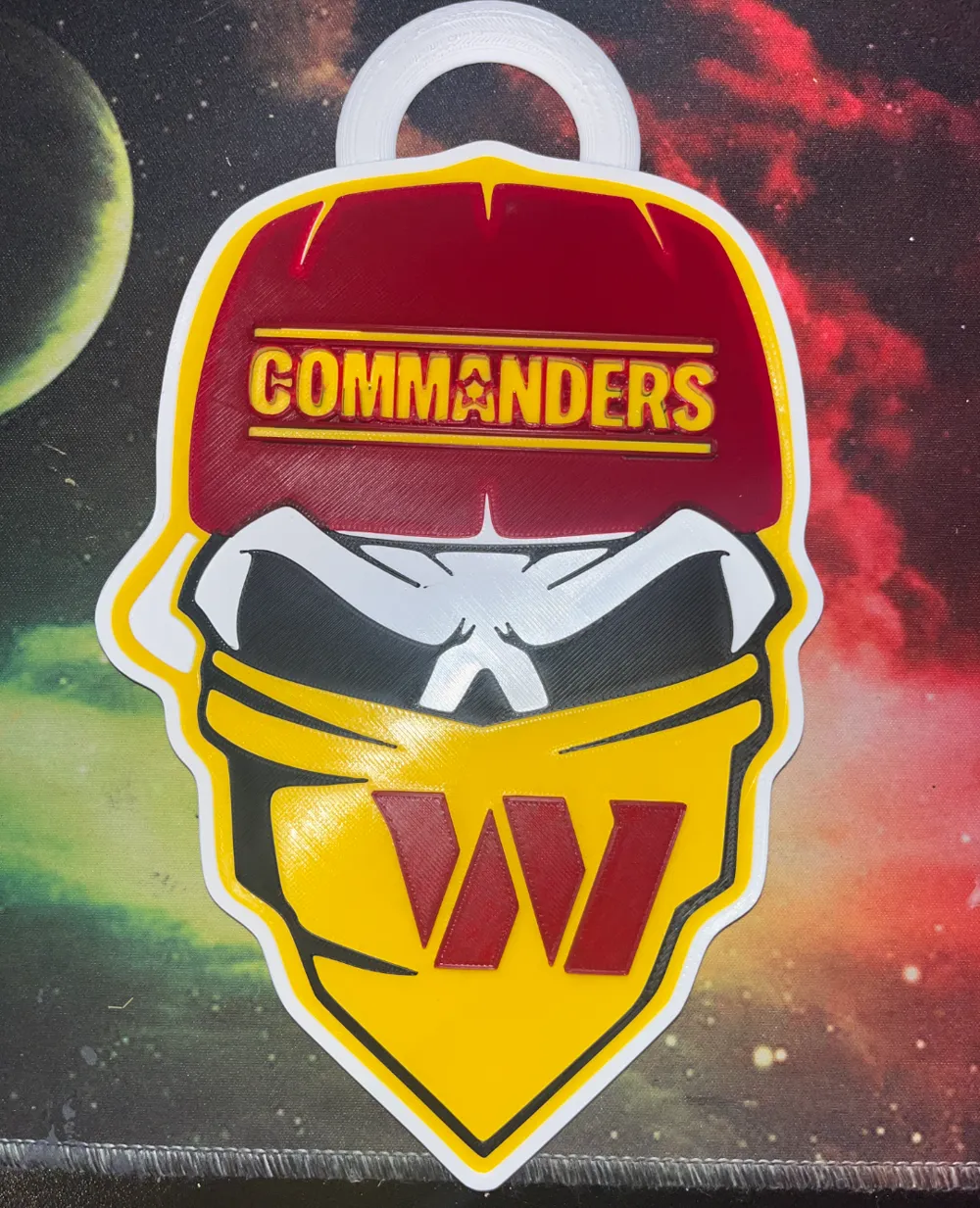 Washington Commander Skull Chain (& Redskins) by McThuggo - MakerWorld