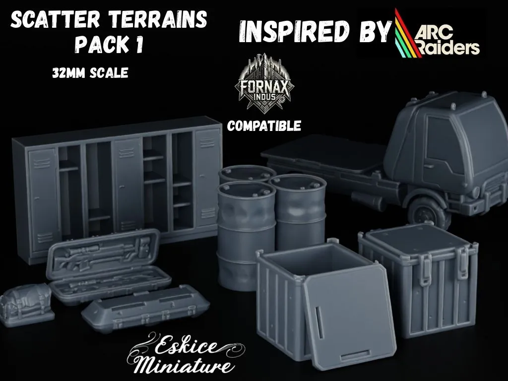 Scatter terrain pack 1 – Inspired by ARC Raiders - Free 3D Print Model ...