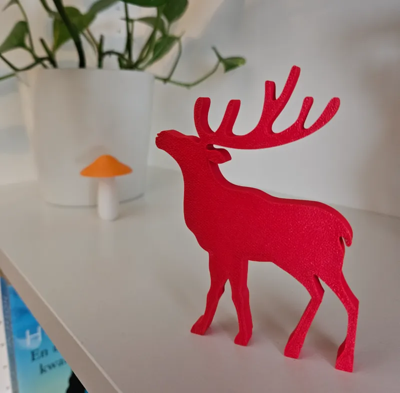 Decorative reindeer with antlers