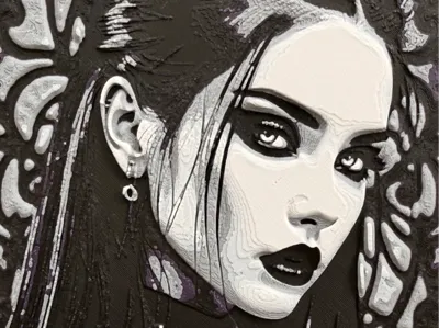 Gothic Woman Hueforge