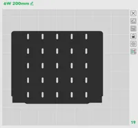 Wall Inserts - Center, Narrow Margin; 3-7 grids wide