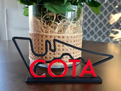Circuit of the Americas COTA F1 Moto GP Desk Art