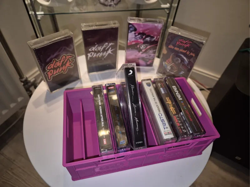 Compact Cassette Storage Box - Holds 10 Tapes